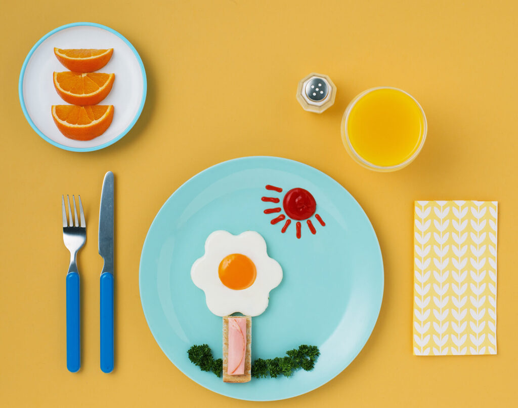 creative breakfast concept by Kristy Snell in this content series showcased in our portfolio