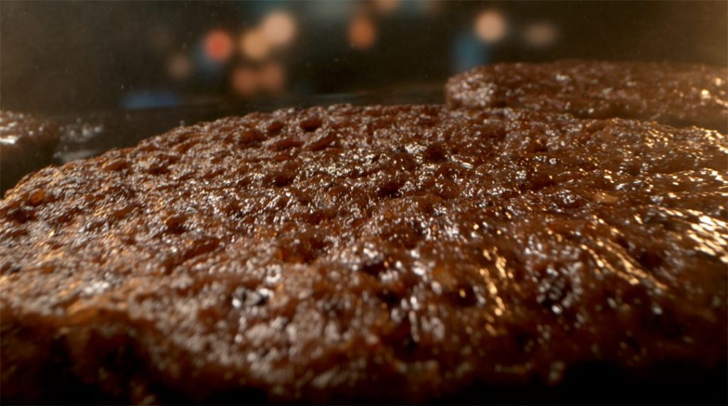 A tabletop food film about the widest patty and rotating camera movements